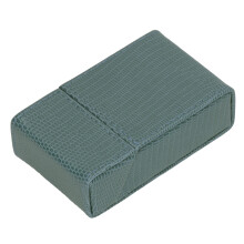 Custodia compatta in pelle PU con design di lucertola, porta sigarette per viaggi