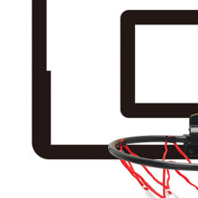 Indoor Mini Basketball Hoop Set PVC Punch-Free, 40x26cm Board