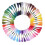 Stickgarn in 100 Farben, Polyester-Baumwolle, 5