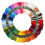 Stickgarn in 100 Farben, Polyester-Baumwolle, 3