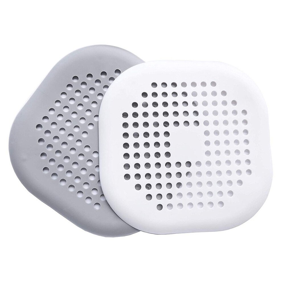Drain Hair Catcher, Silicone Bathroom Accessories, Ensures Smooth Drainage, Easy Installation For Kitchen And Bathroom Drains, Stylish Design (2Pcs) 9448196493298