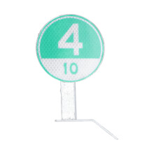 Handheld Stop and Go Sign, Unique Reflective Design for High Visibility - Enhancing Safety in Dark Conditions and Suitable for Road Highway Guardrail