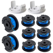 Easy Replacement Weed Wacker Head for Sturdy Plastic Material, High-Strength Abs Replacement Spool Cap for Ryobi One+ Cordless Trimmers (10 Packs)