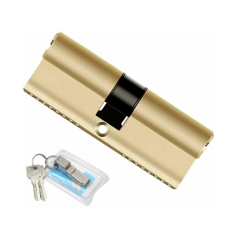 European Double Lock Cylinder, Powder Metallurgy Material Offers Smooth Operation, Solid Brass Construction Ensures Longevity And Corrosion 9340959609796