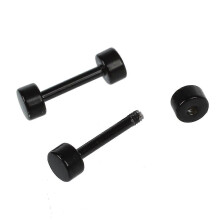 1 Paar Männer Barbell Titanstahl Ohrstecker Ohrringe