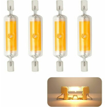Varmhvite, halogenekvivalente dimbare R7S LED-pærer, dobbel sokkel 10W 78mm standard T3R7s-sokkel energisparende lyspære for scene og studio