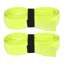2 pezzi di nastro adesivo per impugnatura racchetta da tennis giallo, 150cm, ad alta assorbenza del sudore