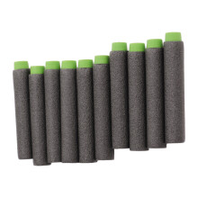 Kinder 70mm Schwarz-Grün EVA-Schaum Schüsse - 200 Stück Sichere und langlebige Nachfüllpacks