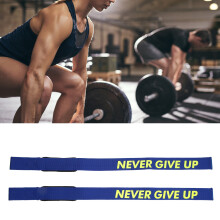 Blue Lifting Straps 1 Pair for Weightlifting Gym Strength Training Deadlifts