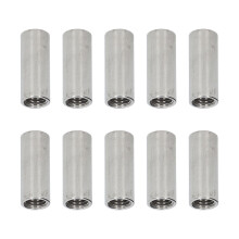 10PCS M12x1.75-16mm Stainless Steel Female Thread Coupling Nuts