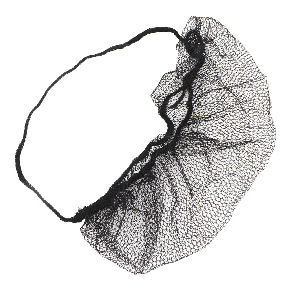 100PCS Breathable Nylon Disposable Beard Protectors Latex-Free Black Nets