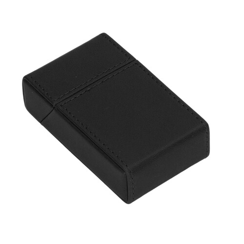 Portable Black PU Leather Cigarette Case Holds 20PCS - Great Gift Idea 2