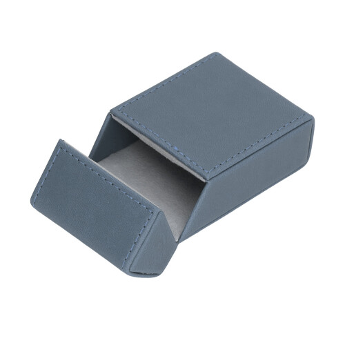 Light Blue PU Leather Cigarettes Box Holder, 20 Cigarettes, 10x3x6cm 1