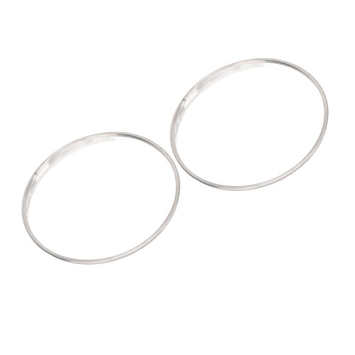 2Pcs 8in Transparent Double Layer Polyester Drumheads for Replacement