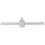 Draper Satin Chrome Sliding T Bar, 1/4"" Sq. Dr. 1