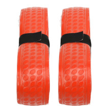 2 pezzi di nastro per impugnatura per racchette da tennis e badminton arancione, 150cm, assorbente di sudore