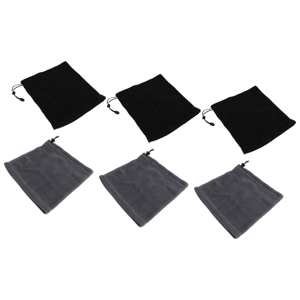 6Pcs Winter Ski Face Scarf Unisex Drawstring Neck Warmer Thermal Windproof Gear 8261371908810