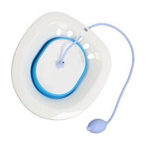 Faltbarer Sitzbad für Hämorrhoiden- und Wochenbettpflege, Blau, 35x39cm