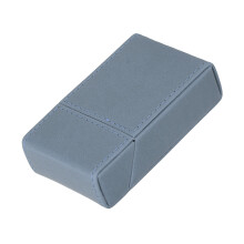 Light Blue PU Leather Cigarettes Box Holder, 20 Cigarettes, 10x3x6cm