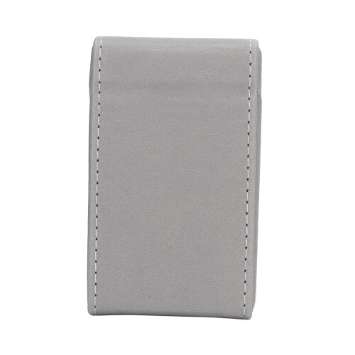 Durable PU Leather Cigarette Box Holder for 20pcs Elegant Grey Design 2