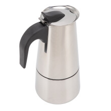 Tragbare Mokkakanne Kaffeemaschine 201er Edelstahl Silber ABS