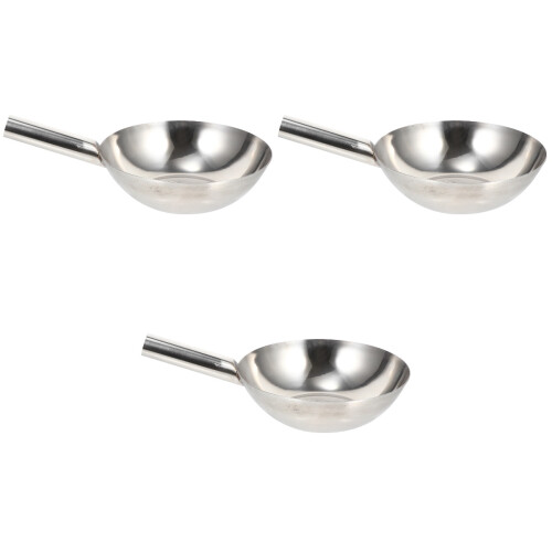 3Stk Robuster Wasserschöpfer Silber Küchenutensil 2