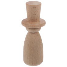 2Stk DIY Holzpuppen Bastelset Khaki Unbemalt Für Kinder