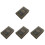 4Stk Schwarze Holz Buchbox Für Zuhause Und Büro 3
