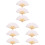 9Pièces Éventail Bambou Pliable DIY Décoration Portable Élégant 2