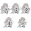 5Pièces Smartphone 100X Clip ABS Microscope LED 5