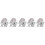 5Pièces Smartphone 100X Clip ABS Microscope LED 11