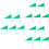 15Pièces Drapeaux Triangle Portables Pour Marquage Shot Put 8