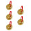 5Pièces Instrument De Percussion Compact Cymbales À Main Kids 7