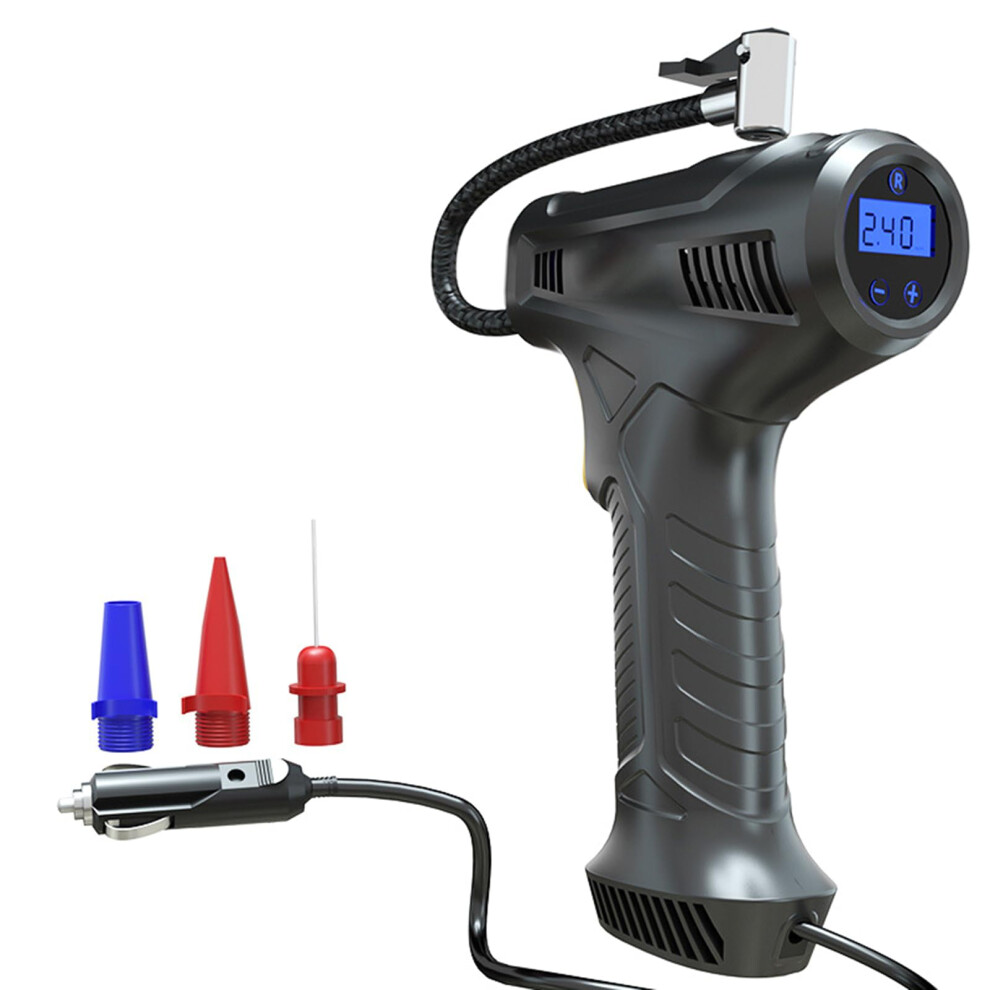 Tire Inflator Cordless Air Compressor With Led For Motorbike Balls Digital Electric Portable Compressor Light 9382693809056