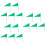 15Pièces Drapeaux Triangle Portables Pour Marquage Shot Put 9