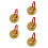 5Pièces Instrument De Percussion Compact Cymbales À Main Kids 6