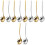 10Pièces Cuillères Filtrantes Spaghetti Acier Multicolores 6