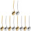 10Pièces Cuillères Filtrantes Spaghetti Acier Multicolores 7