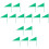 15Pièces Drapeaux Triangle Portables Pour Marquage Shot Put 5