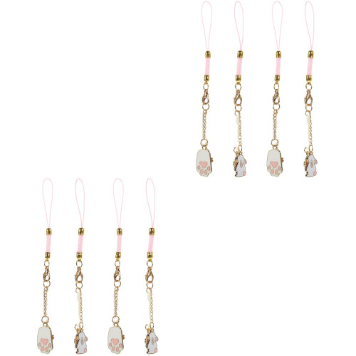 8Pcs Durable Phone Strap Pendant Assorted Color Mobile Phone Decor 2