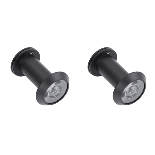 2Pièces Anti Vol Œil De Chat Porte 200 Noire 1
