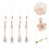 8Pcs Durable Phone Strap Pendant Assorted Color Mobile Phone Decor 10
