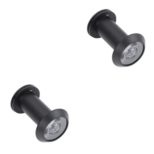 2Pièces Anti Vol Œil De Chat Porte 200 Noire 2