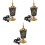 3Pièces Brûleur D'encens Vintage Électrique Pour Décor Maison 4