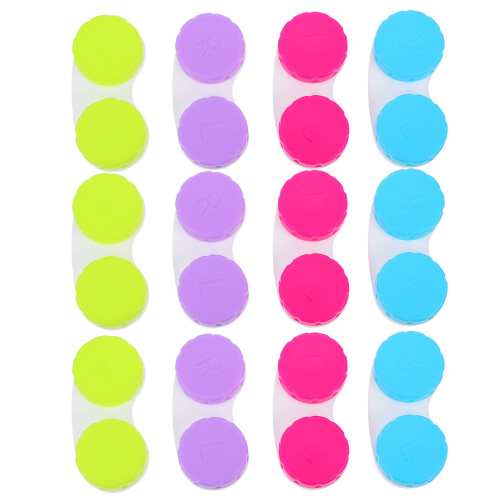 60Pièces Boîte Rangement Lentilles Œil Multifonction Colorée
