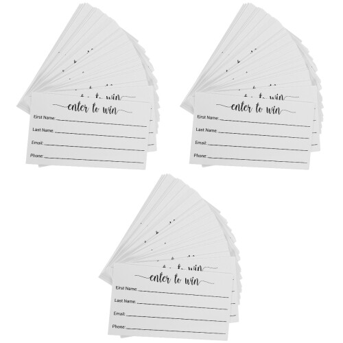 300Pièces Cartes Blanches Multi-Usage Pour Votes Et Tombolas 2