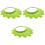 3Pièces Casques Bain Enfant Vert Protection Yeux Oreilles Élastique 3