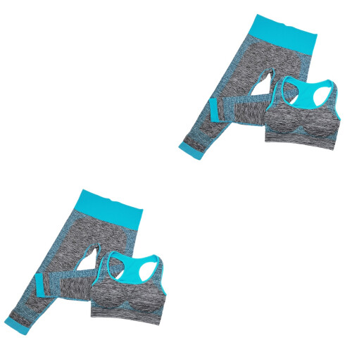 2Ensembles Legging Et Brassière Racerback Longue Durée Workout 2