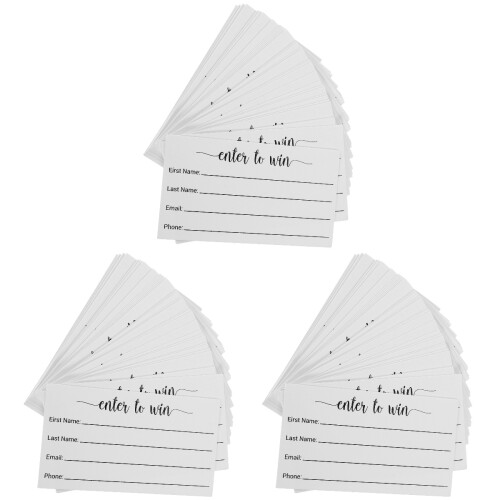 300Pièces Cartes Blanches Multi-Usage Pour Votes Et Tombolas 1