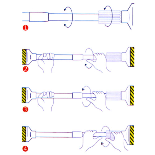 3Pièces Supports De Tringle À En Acier Inoxydable Multi-Usage